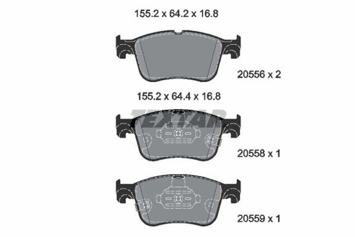 Bremsbelagsatz vorne , passt zu: FORD FOCUS IV, KUGA III, PUMA 1.0-2.5H 01.18