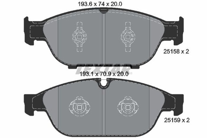 Bremsbelagsatz vorne , passt zu: AUDI A6 ALLROAD C7, A6 C7, A7, A8 D4 1.8-6.3...