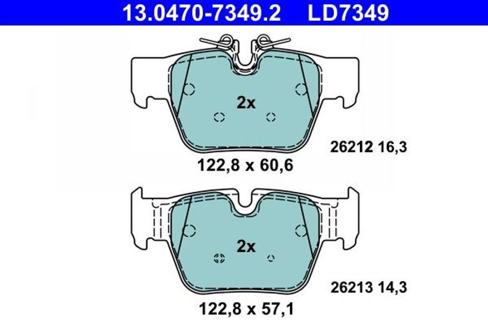 Bremsbelag Keramik hinten , passt zu: BMW 1 (F40), 2 GRAN COUPE (F44), X2 (F3...