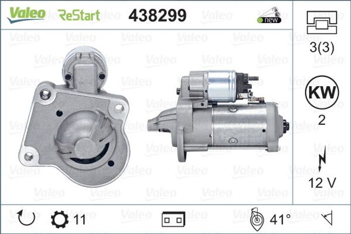Anlasser (12V, 2kW, (en) new with a deposit) passt zu: FORD C-MAX, C-MAX II,...