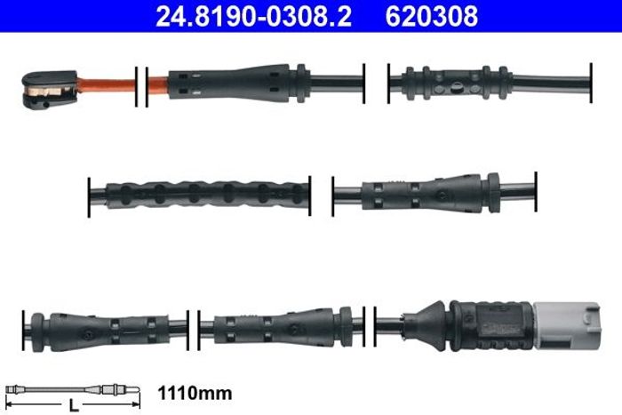 Bremsbelagverschleißsensor hinten passt zu: BMW 5 (F11) 2.0-4.4 11.09-02.17