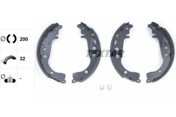 Bremsbacke passt zu: DAIHATSU CHARADE VIII; SUBARU JUSTY IV; TOYOTA ALLION I,...