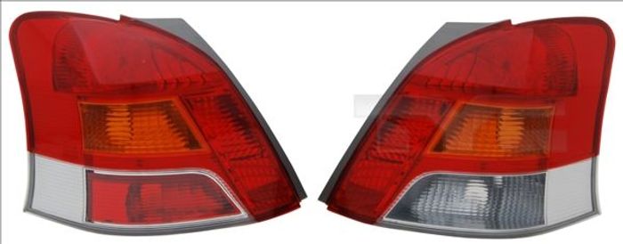 Lampe hinten R (LED, blinkerfarbe orange, glasfarbe rot) passt zu: TOYOTA YAR...