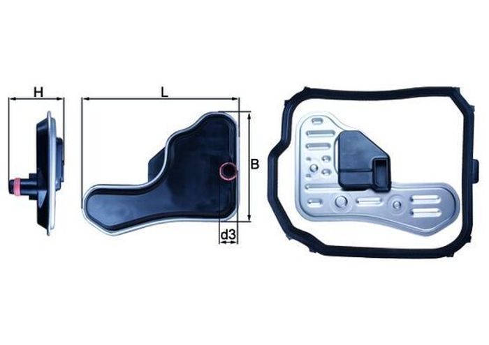 Filter Hydraulikgetriebe passt zu: DS DS 3, DS 4; CITROEN C3 I, C3 II, C3 PLU...