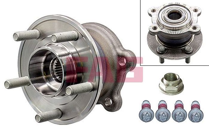 Radlagersatz mit Nabe hinten L/R (mit Naben) (30x136,5x63) passt zu: FORD KUG...