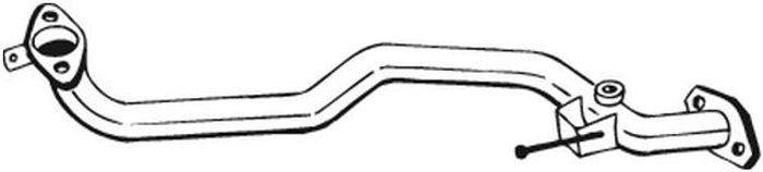 Auspuffrohr vorne passt zu: NISSAN ALMERA II 1.5/1.8 10.02-09.06