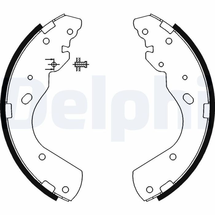 Bremsbacke passt zu: FORD RANGER; MAZDA B-SERIE, BT-50 2.2/2.5D/3.0D 06.99-12.15