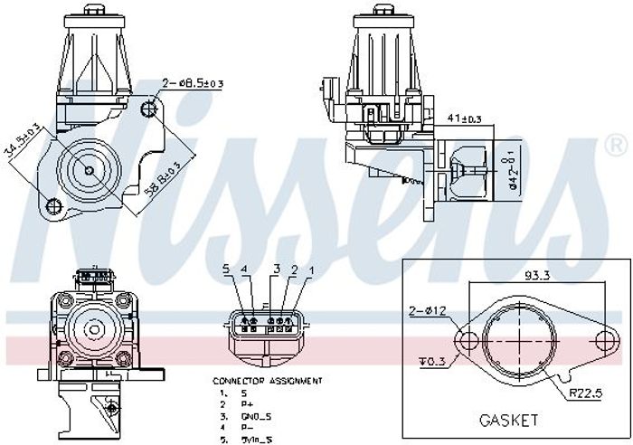 AGR Ventil passt zu: MERCEDES A (W176), B SPORTS TOURER (W246, W242), CITAN (...