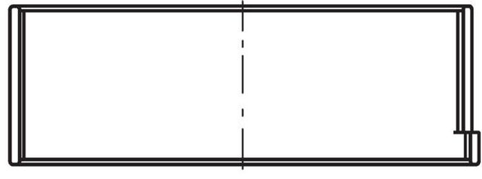 Kurbelwellenschale (Wymiar standardowy [STD], 2 tragende Halbschalen) passt z...