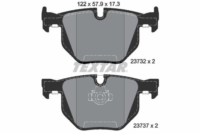 Bremsbelagsatz hinten , passt zu: BMW 3 (E90), 3 (E92), 3 (E93), 5 (E60), 5 (...