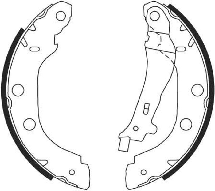 Bremsbacke passt zu: NISSAN PRIMERA; RENAULT KANGOO, KANGOO EXPRESS, THALIA I...