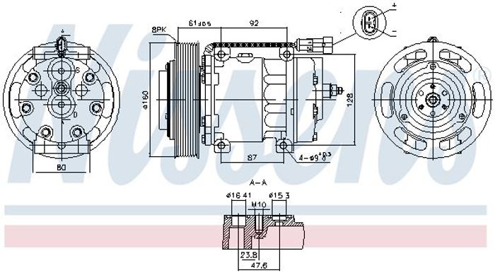 Klimakompressor passt zu: DAF CF, XF 106 10.12
