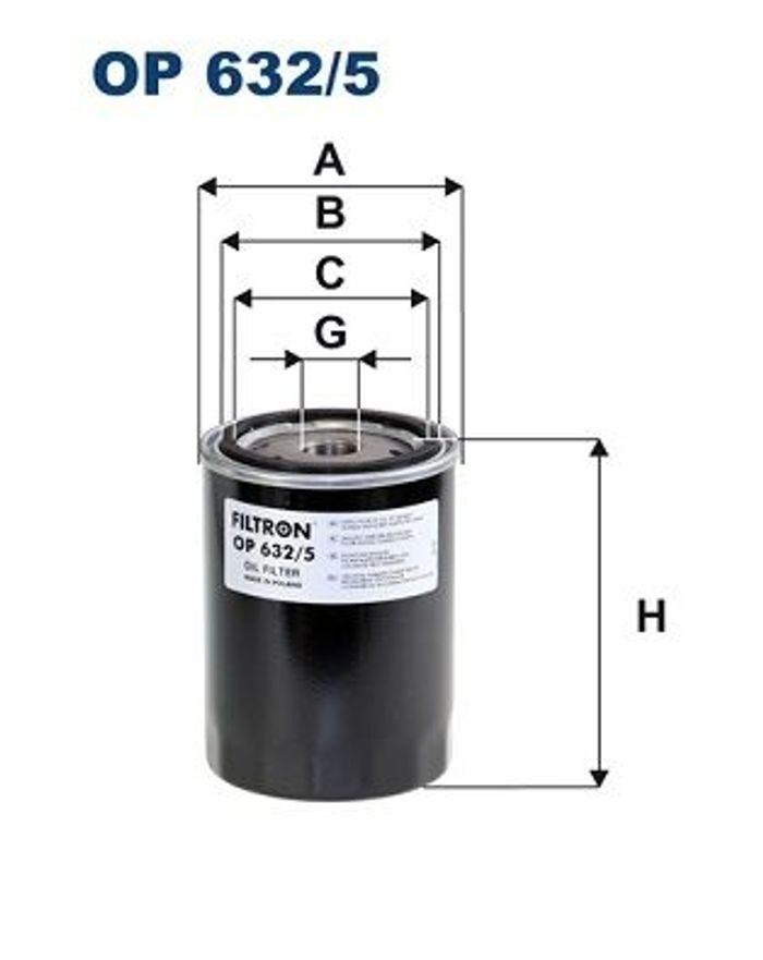 Ölfilter passt zu: HYUNDAI ACCENT II, ELANTRA III, GETZ, HIGHWAY, MATRIX, SAN...