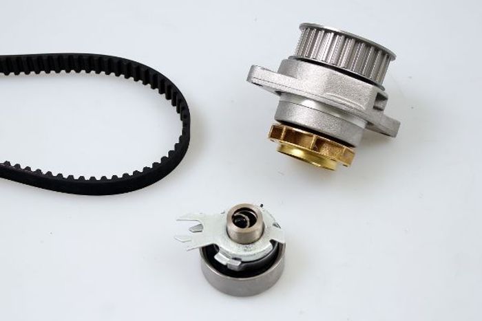 Ventilsteuerung Satz (Riemen + Rolle + Flüssigkeitspumpe) passt zu: VW POLO,...