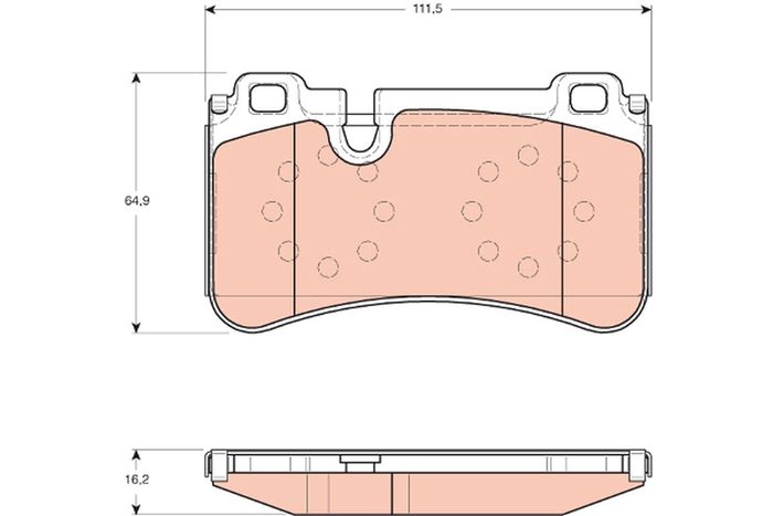 Bremsbelagsatz hinten , passt zu: MERCEDES C (C204), C (W204), C T-MODEL (S20...