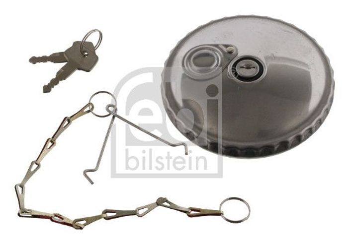 Tankdeckel (breite 80mm, vervollständigung, Metall; mit Kette) passt zu: MAN...