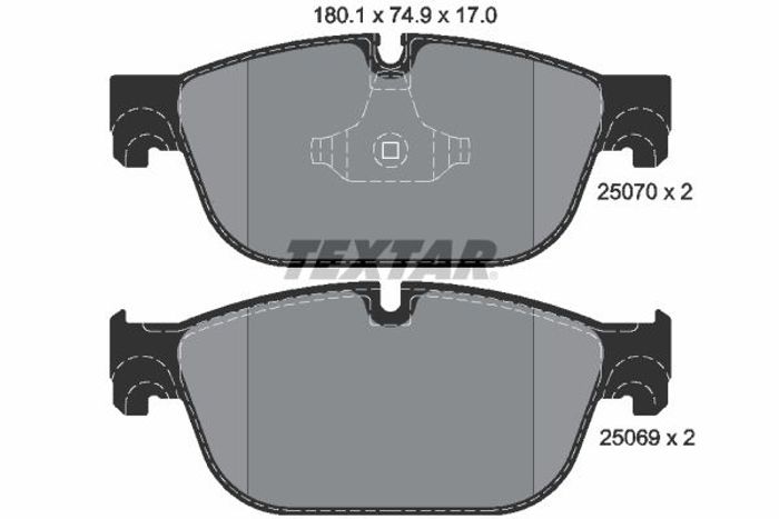 Bremsbelagsatz vorne , passt zu: DS DS 4, DS 5; CITROEN C5 III, C6, DS4, DS5;...
