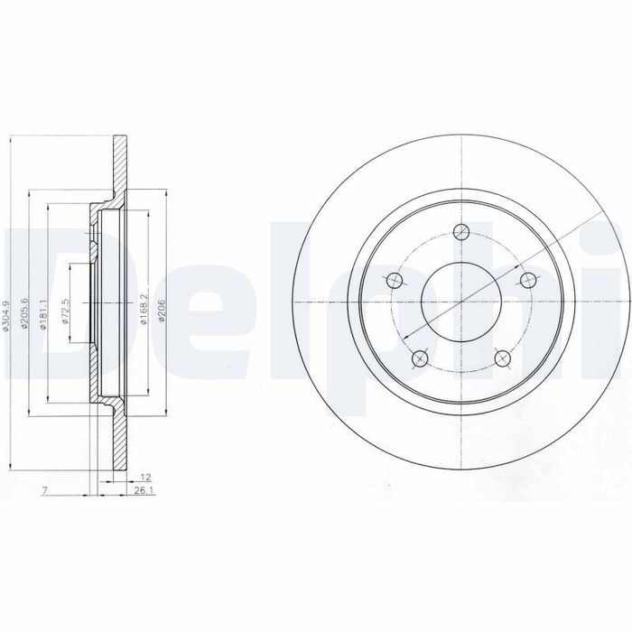 Kpl. Scheibenbremsen hinten L/R passt zu: CHRYSLER GRAND VOYAGER V, TOWN & CO...