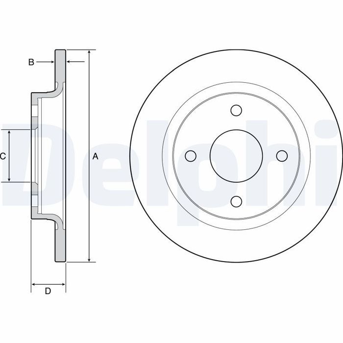 Kpl. Scheibenbremsen hinten L/R passt zu: FORD FIESTA VII 1.0-1.5D 05.17