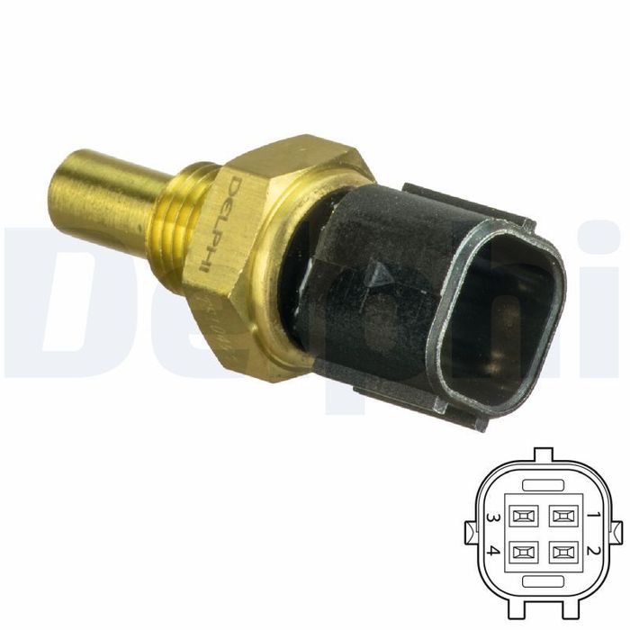 Kühlmitteltemperatur -Sensor (anzahl der Pins: 4, schwarz) passt zu: MERCEDES...
