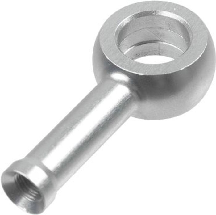 Bremsschlauchende, biegung: 0°, Silber