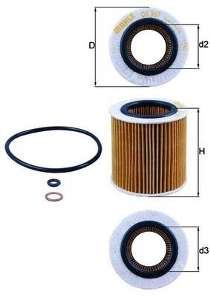 Ölfilter passt zu: BMW 1 (E81), 1 (E82), 1 (E87), 1 (E88), 1 (F20), 1 (F21),...