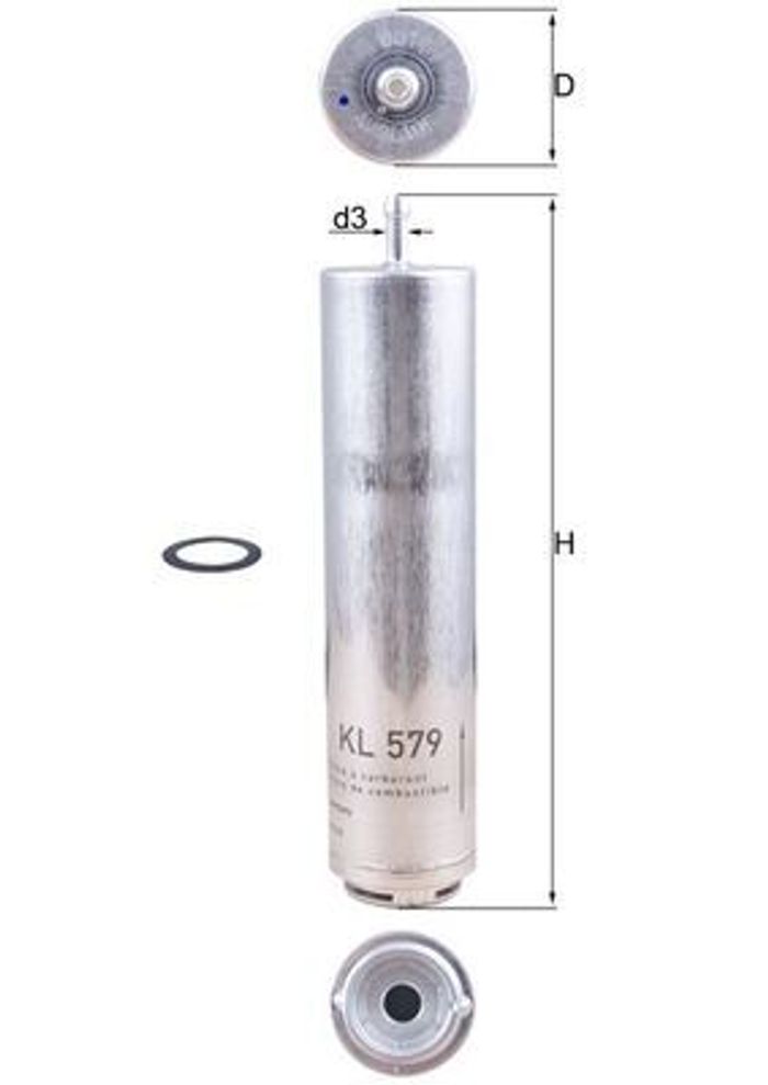 Kraftstofffilter passt zu: BMW 3 (E90), 3 (E91), 3 (E92), 3 (E93), 5 (E60), 5...