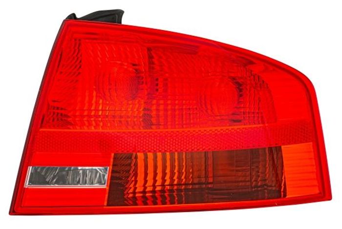 Lampe hinten R (äußerer Teil, P21W, glasfarbe rot, rückfahrlicht) passt zu: A...
