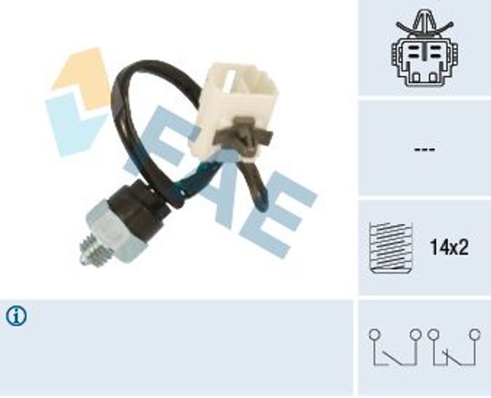 Lichtschalter Rückwärts passt zu: MAZDA 323 C IV, 323 C V, 323 F IV, 323 F V,...