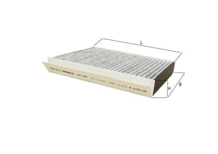 Innenraumluftfilter mit aktivkohle passt zu: ALFA ROMEO TONALE; FIAT 500L, 50...