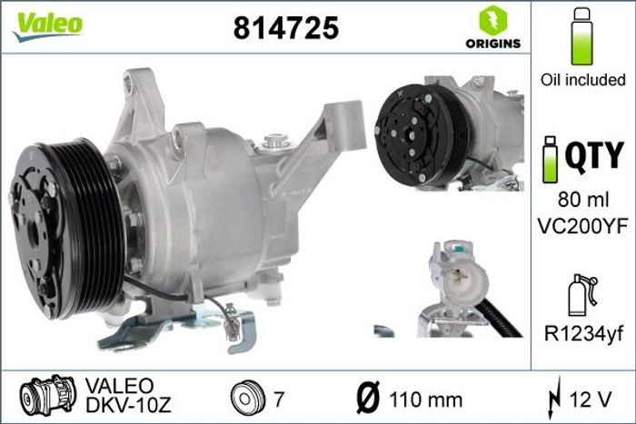 Klimakompressor passt zu: SUBARU FORESTER, XV 2.0/2.0H 04.17