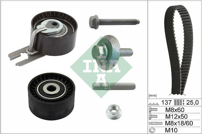 Ventilsteuerung Satz (Riemen + Rolle) passt zu: VOLVO C30, S40 II, S80 II, V5...