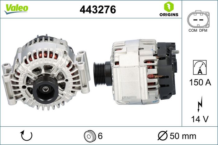 Alternator (14V, 150A, (en) new with a deposit) passt zu: MERCEDES C (CL203),...