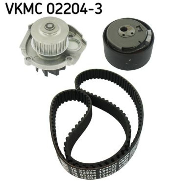 Ventilsteuerung Satz (Riemen + Rolle + Flüssigkeitspumpe) passt zu: ABARTH 12...