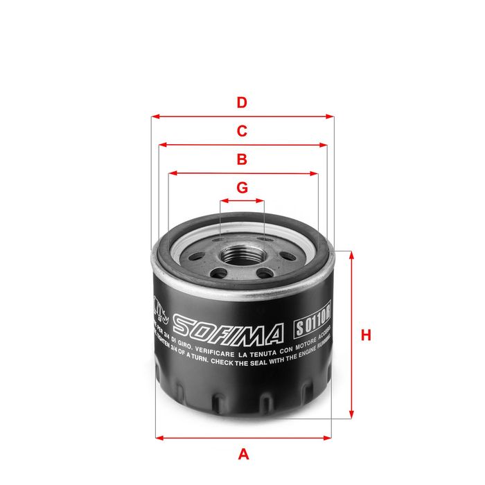 Ölfilter passt zu: ALFA ROMEO 147, 156, 166, GT; FIAT 500, 500 C, BRAVO II, D...