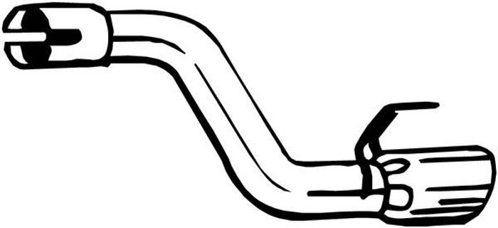 Auspuffrohr hinten passt zu: OPEL ASTRA J, ASTRA J GTC 1.4/1.4LPG 12.09-04.18