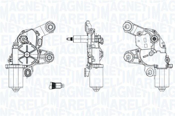 Wischermotor hinten passt zu: AUDI Q5 06.16