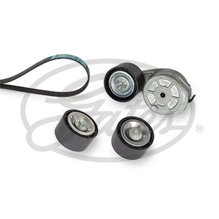 Satz der Rippenriemen (mit Spanner) passt zu: SCANIA R I, R II, S DC16.101-DC...