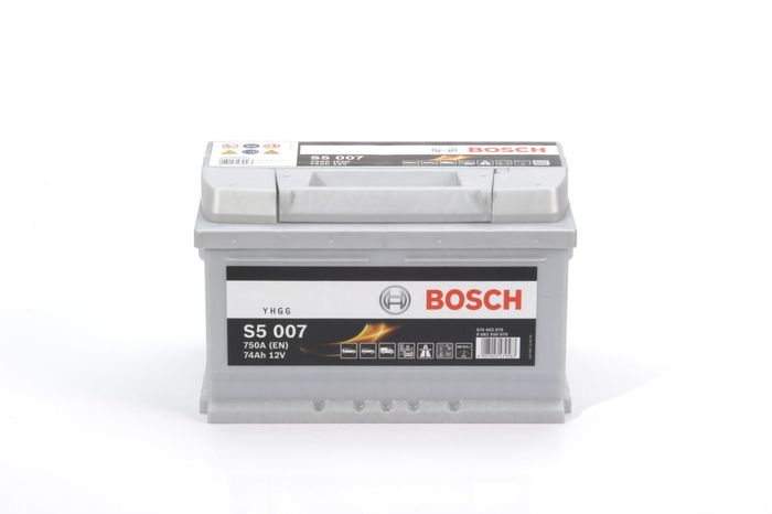 Batterie BOSCH 12V 74Ah/750A (EN) S5 (P+ standardpol) 278x175x175 B00 - ohne...