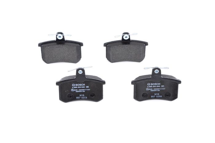 Bremsbelagsatz hinten , passt zu: ALFA ROMEO 164; AUDI 100 C2, 100 C3, 100 C4...