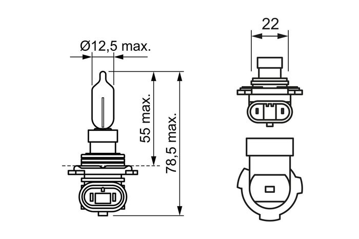 Glühlampe, Fernscheinwerfer