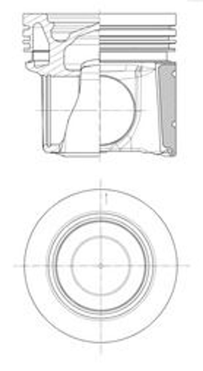 Kolben (durchmesser 130mm, STD) passt zu: SCANIA G I, G II, INTERLINK, K I, O...