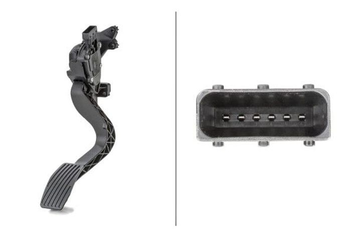 Beschleunigungspedal passt zu: FIAT DOBLO, DOBLO CARGO, QUBO 1.3D/1.6D 01.10