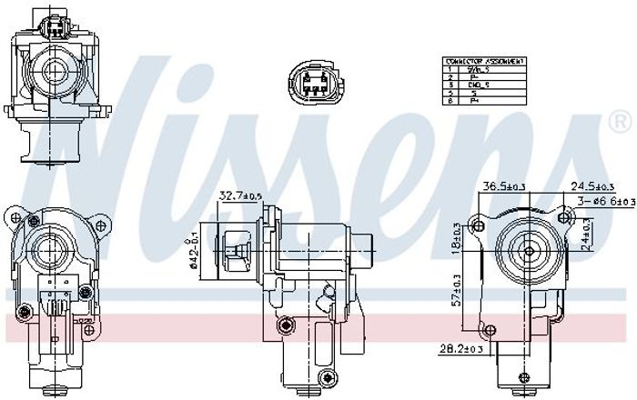 AGR Ventil passt zu: AUDI A4 B8, A6 C6; SKODA OCTAVIA II, SUPERB II; VW BEETL...
