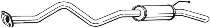 Schalldämpfer des Auspuffsystems hinten passt zu: TOYOTA HIACE IV 2.4/2.4D 08...