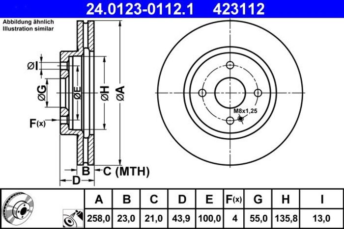 Bremsscheibe vorne L/R passt zu: MAZDA 2, MX-5 IV 1.3-2.0 07.07