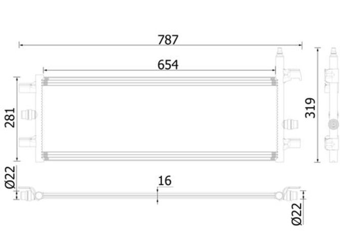 Ansaugluftkühler passt zu: BMW 2 (F45), X1 (F48), X2 (F39); MINI COUNTRYMAN (...