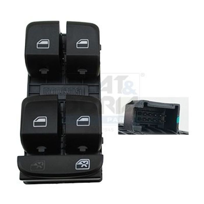 Fensterheberschalter vorne L passt zu: AUDI A4 ALLROAD B8, A4 B8, A5, Q5 1.8-...