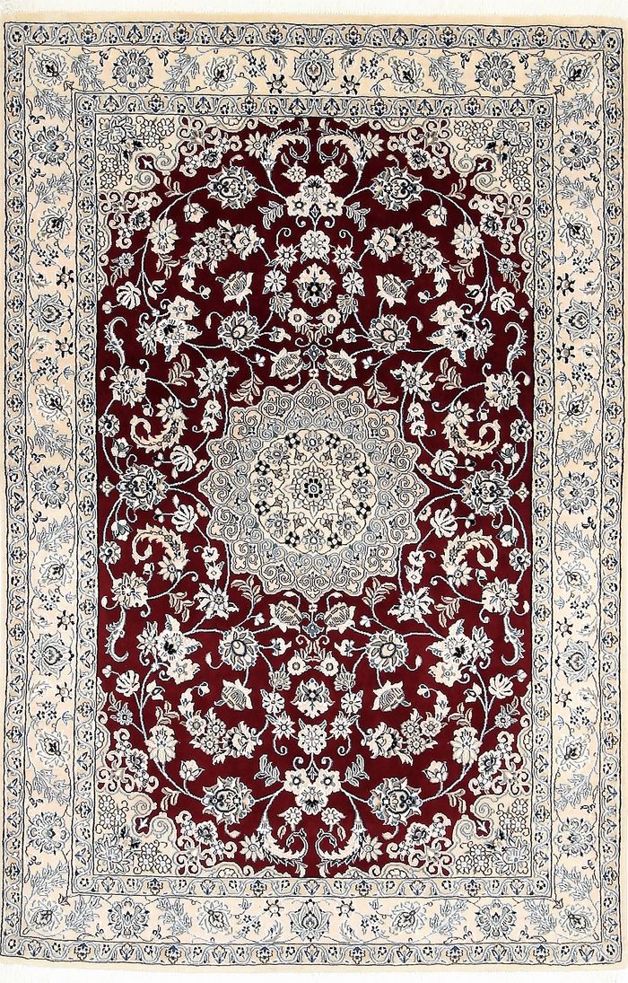 Rugeast Orientteppich Nain 9 La 201×132 cm Handgeknüpft