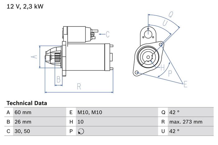 Anlasser (12V, 2,3kW, runderneuert) passt zu: MERCEDES E (W211), G (W463), M...